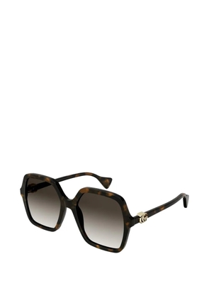 Gucci Eyewear logo-detail sunglasses - Brown