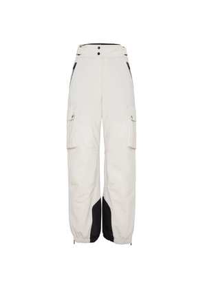 Brunello Cucinelli cargo ski trousers - White