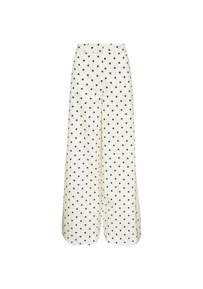 MSGM polka-dot trousers - White