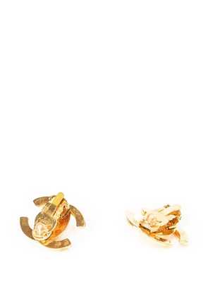 CHANEL Pre-Owned CC turn-lock earrings - Gold