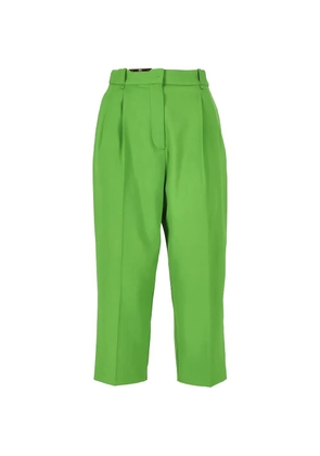 Elisabetta Franchi pleat-detail trousers - Green