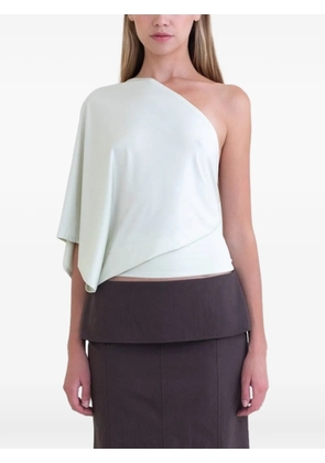 BELLE ANNA Arden asymmetric draped top - Green