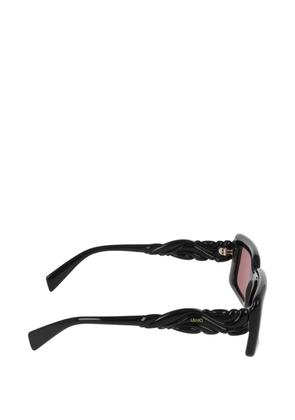 LIU JO rectangle-frame sunglasses - Black