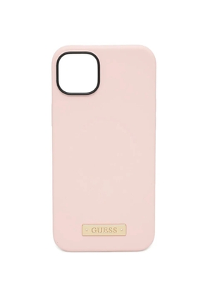 GUESS USA logo-plaque Iphone 14 Plus case - Pink