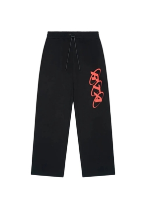 RTA Cameron logo-print track pants - Black