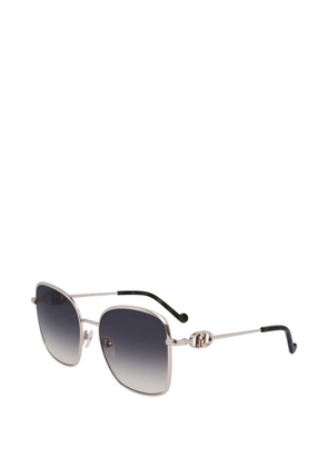 LIU JO gradient-lens square-frame sunglasses - Gold