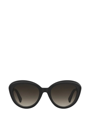 Moschino Eyewear logo-plaque cat-eye sunglasses - Black