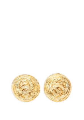 CHANEL Pre-Owned Interlocking CC earrings - Gold