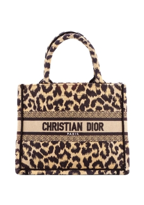 Christian Dior Pre-Owned Book Embroidered Canvas Small tote bag - Brown