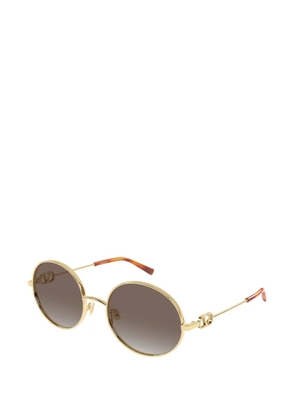 VALENTINO GARAVANI EYEWEAR VLogo round-frame sunglasses - Gold