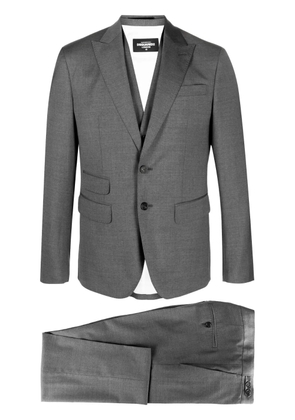 DSQUARED2 single-breasted cotton-wool suit - Grey