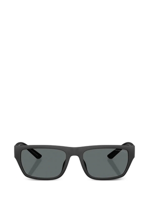 Emporio Armani rectangle-frame sunglasses - Black