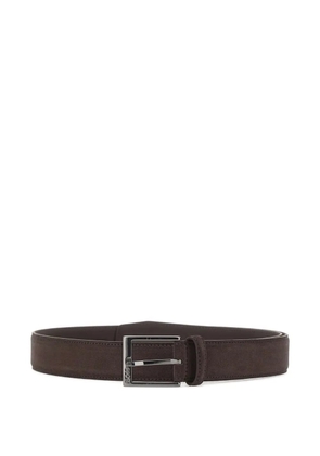 BOSS suede pin-buckle belt - Brown