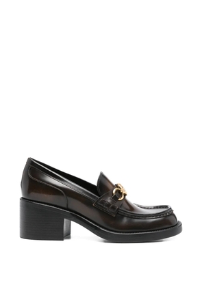 Chloé horseshoe-buckle loafers - Brown