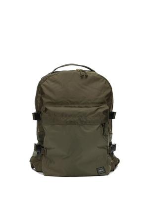 Porter-Yoshida & Co. Porter Force logo-patch buckle-fastening backpack - Green