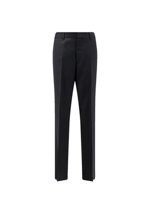 Tagliatore slub-texture pressed-crease trousers - Black