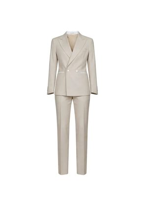 Tagliatore double-breasted virgin-wool suit - Neutrals