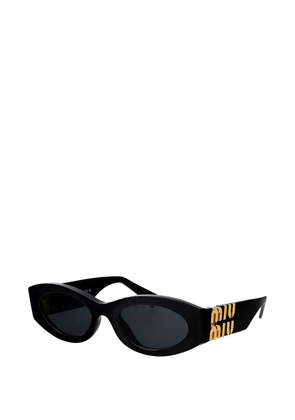 Miu Miu oval-frame sunglasses - Black