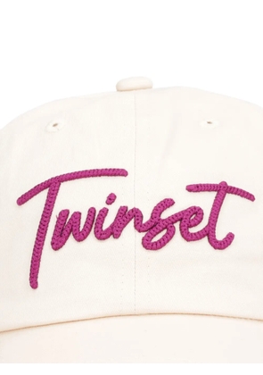 TWINSET logo-embroidered baseball cap - Neutrals