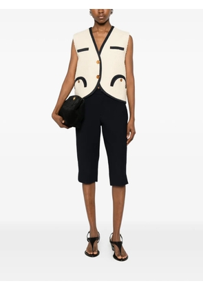 Blazé Milano contrast-trim waistcoat - Neutrals