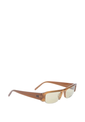 Miu Miu Eyewear Vedette rectangle-frame sunglasses - Brown
