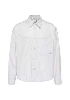 Wooyoungmi logo-detail long-sleeve shirt - White