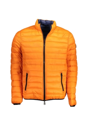 U.S. POLO ASSN. reversible-quilted puffer jacket - Orange