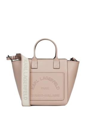 Karl Lagerfeld K/Daily perforated logo tote bag - Pink