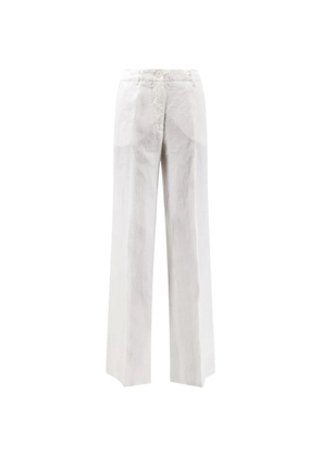 ASPESI pressed-crease wide-leg trousers - White