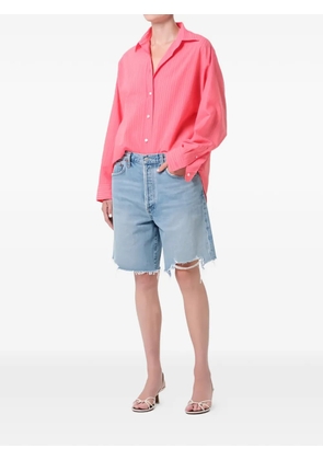 AGOLDE Sona pinstriped shirt - Pink
