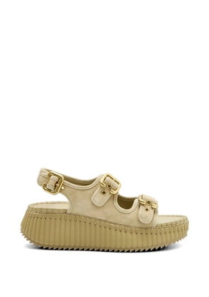 Chloé buckle leather sandals - Neutrals