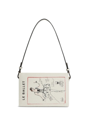 Karl Lagerfeld K/Soiree book-print clutch bags - Neutrals