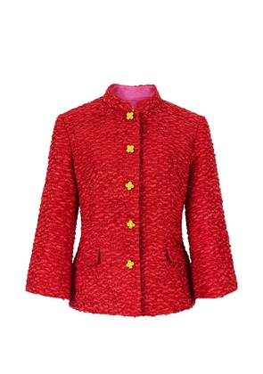Shanghai Tang Ribbon tweed jacket - Red