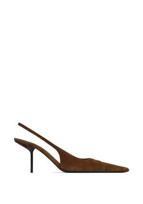 Saint Laurent Babylone slingback pumps - Brown