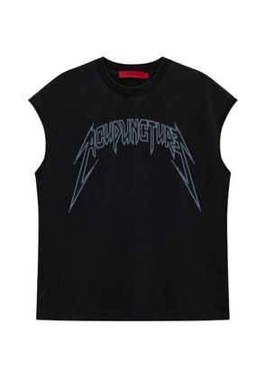 ACUPUNCTURE 1993 stud-embellished logo-print T-shirt - Black