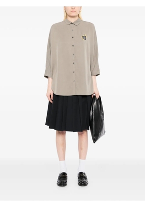 SPORT b. by agnès b. logo patched cape shirt - Neutrals