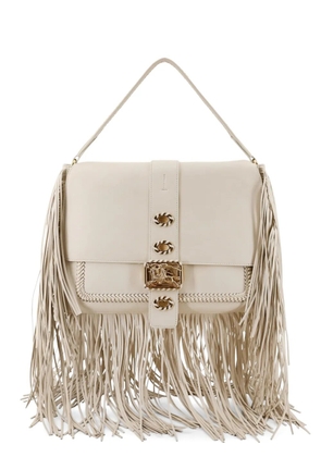 Burberry Rider fringe whipstitch shoulder bag - Neutrals