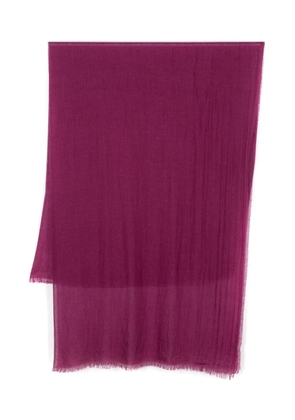 Botto Giuseppe frayed-edge scarf - Purple