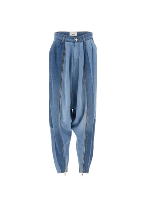 Coperni Sarouel patchwork jeans - Blue