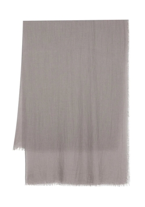 Botto Giuseppe frayed-edge scarf - Grey
