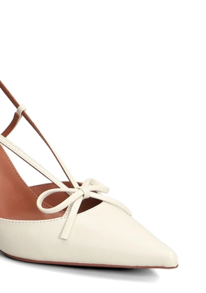 Lola Cruz Audrey bow-detail slingback pumps - Neutrals