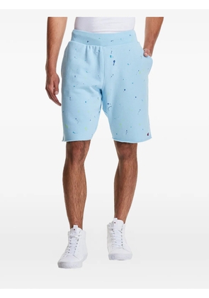 Champion Reverse Weave paint-splatter shorts - Blue