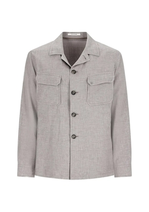 Tagliatore flap-pocket button-up jacket - Grey