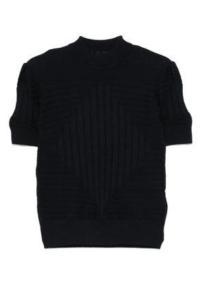 Emporio Armani ribbed T-shirt - Blue