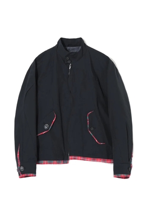Undercover x Baracuta tartan-trim panelled jacket - Blue