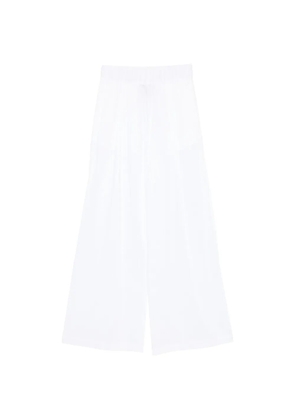 Semicouture elasticated-waistband trousers - White