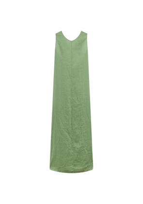 ASPESI cut-out tie-fastening maxi dress - Green