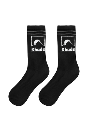RHUDE Moonlight Outline socks - Black