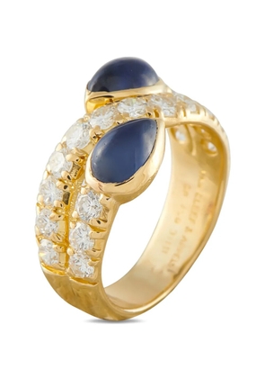 Van Cleef & Arpels sapphire and diamond 18K yellow gold ring