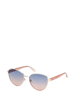 GUESS EYEWEAR gradient-lens geometric-frame sunglasses - Pink